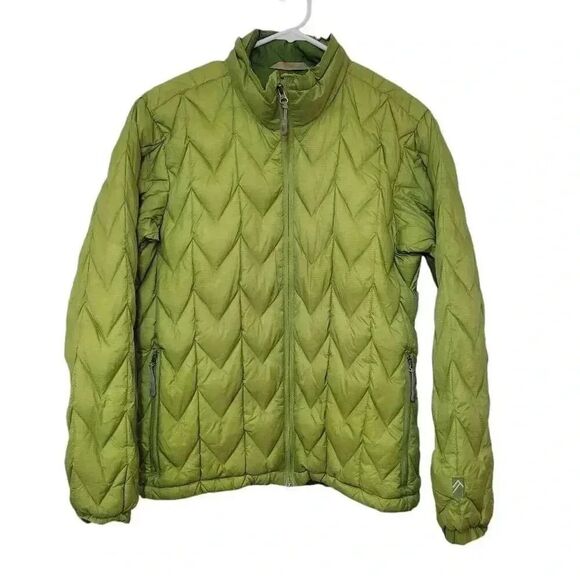Alpine Design Women's Lime Green Nylon Quilted Puffer Coat - Picture 1 of 12
